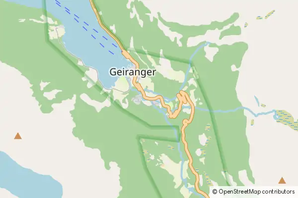 Mapa Geiranger