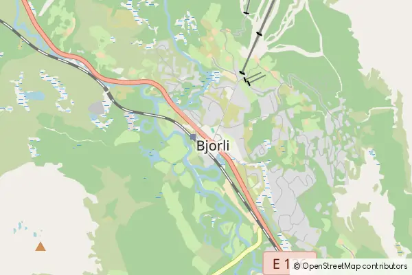 Mapa Bjorli