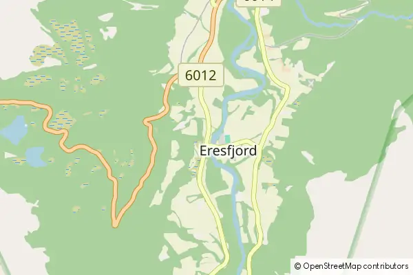 Mapa Eresfjord