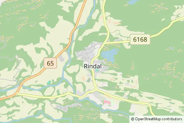 Mapa Rindal