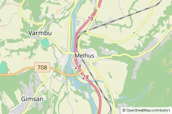 Mapa Melhus