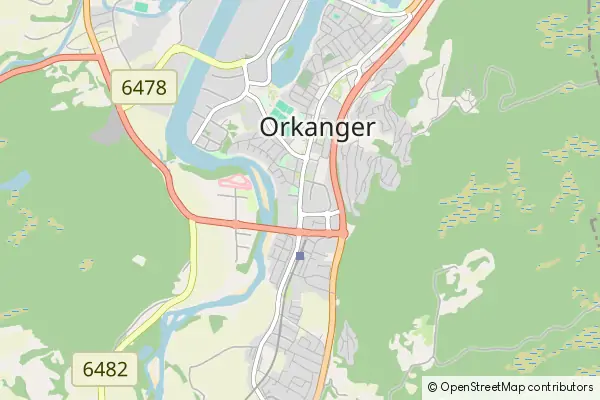 Mapa Orkanger