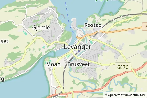 Mapa Levanger