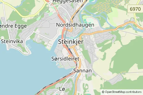 Mapa Steinkjer