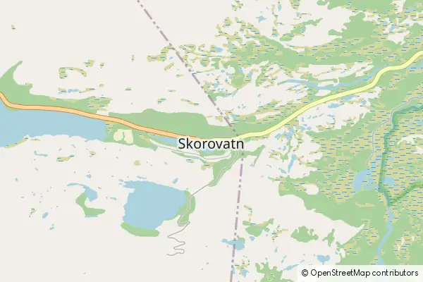 Mapa Skorovatn