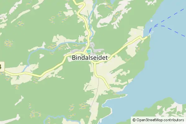 Mapa Bindalseidet