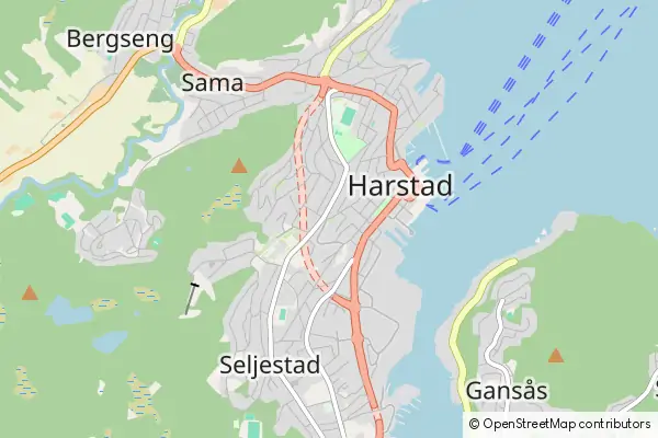 Mapa Harstad