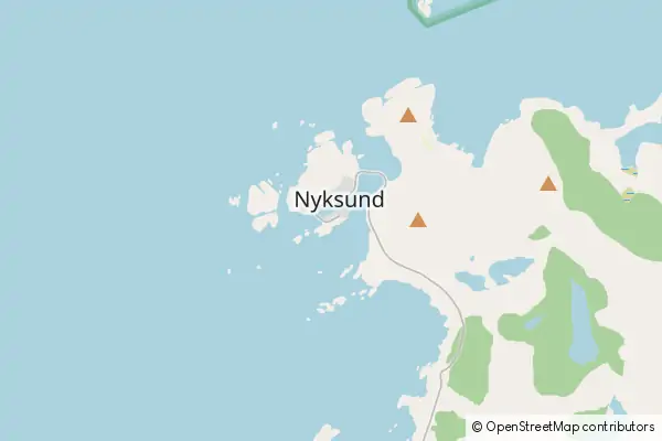 Mapa Nyksund