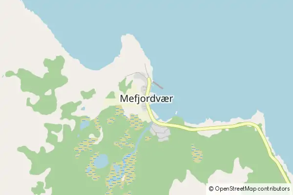 Mapa Mefjordvaer