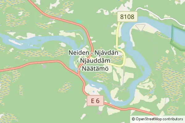 Mapa Neiden