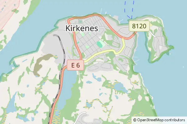 Mapa Kirkenes