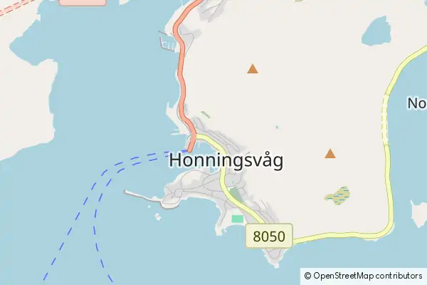 Mapa Honningsvåg