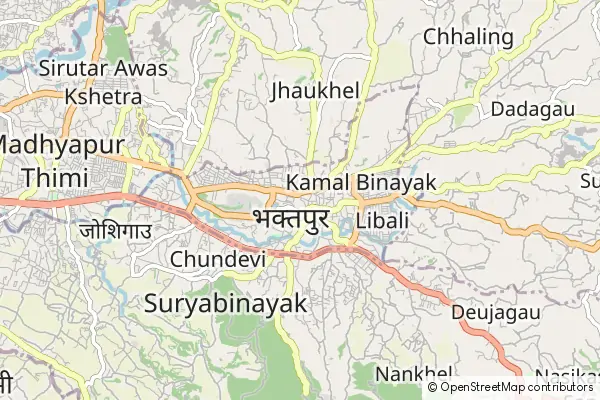 Mapa Bhaktapur