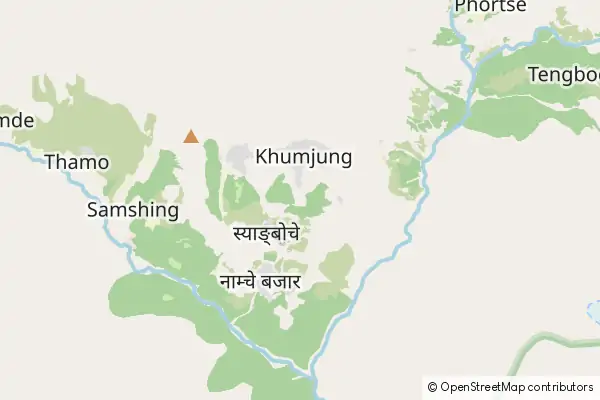 Mapa Namche Bazaar