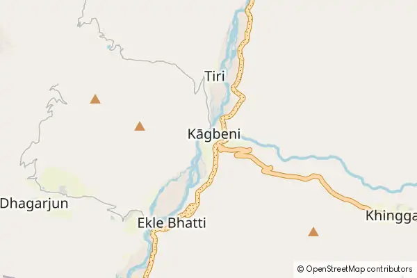 Mapa Kagbeni