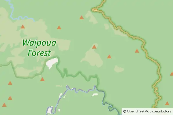 Mapa Waipoua Forest