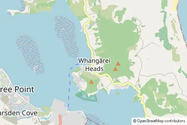 Mapa Whangarei Heads