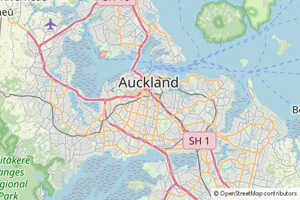 Mapa Auckland