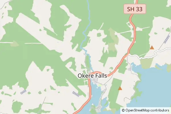 Mapa Okere Falls
