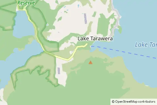 Mapa Lake Tarawera