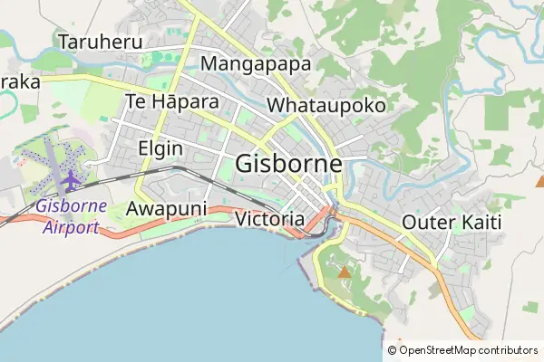 Mapa Gisborne