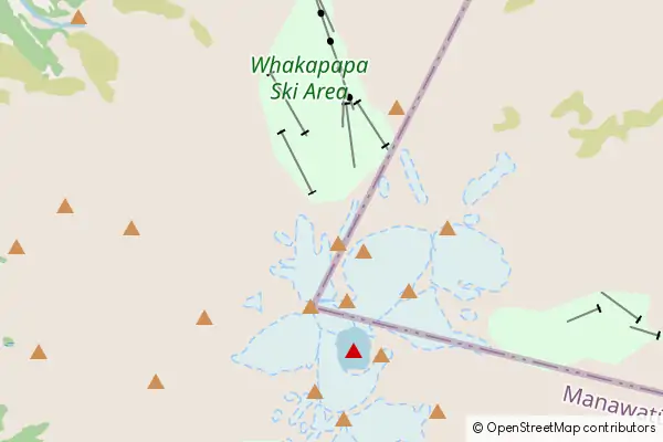 Mapa Park Narodowy Tongariro