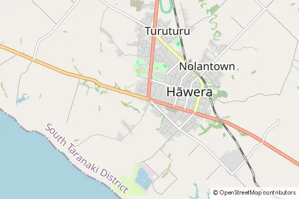 Mapa Hawera