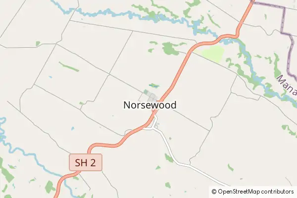 Mapa Norsewood