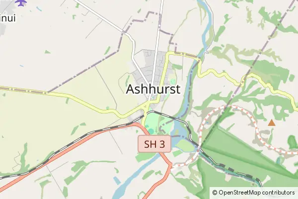 Mapa Ashhurst