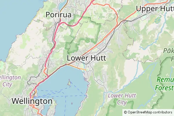 Mapa Lower Hutt