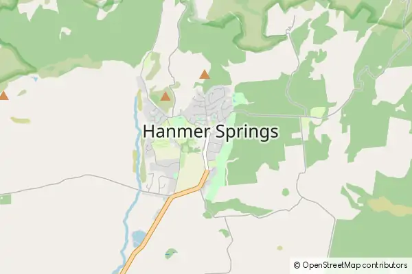 Mapa Hanmer Springs