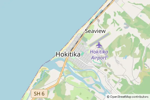 Mapa Hokitika