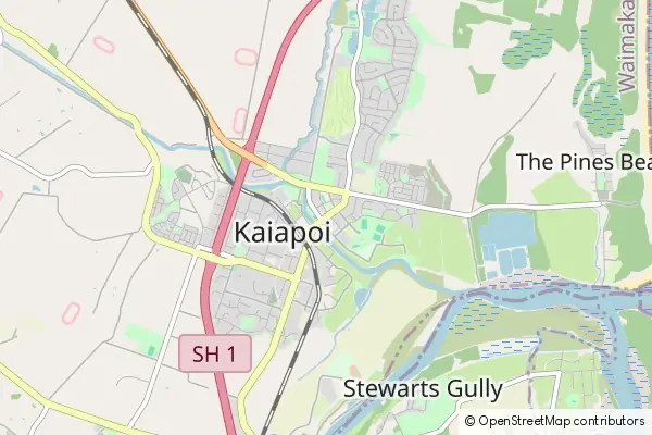 Mapa Kaiapoi