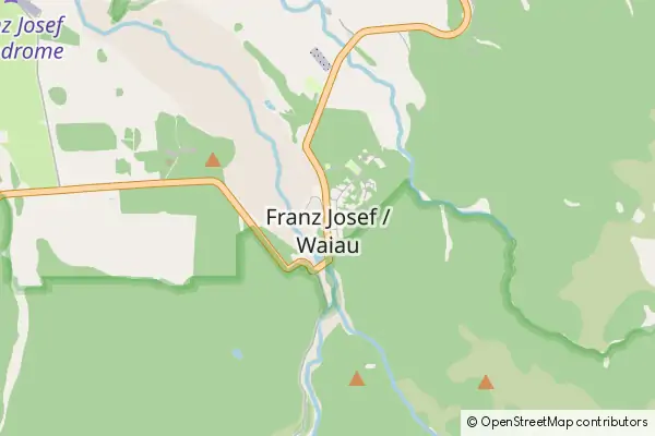 Mapa Franz Josef