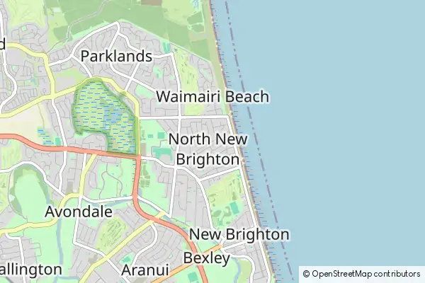 Mapa New Brighton North