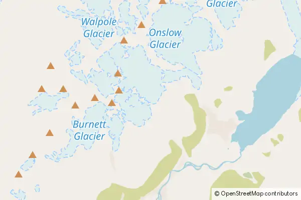 Mapa Park Narodowy Aoraki Mount Cook