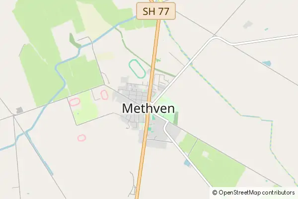 Mapa Methven