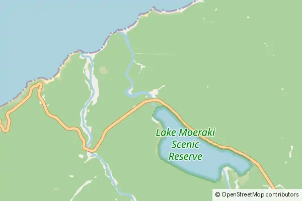 Mapa Lake Moeraki