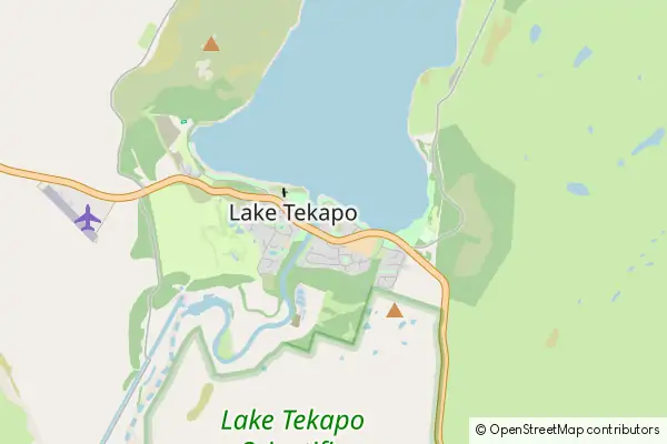 Mapa Lake Tekapo