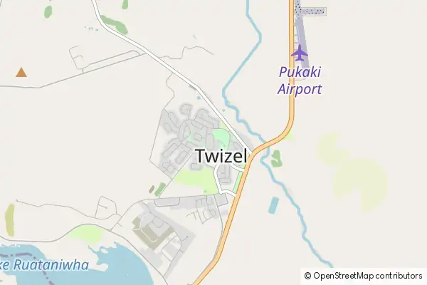 Mapa Twizel