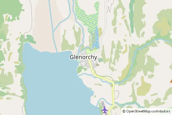 Mapa Glenorchy