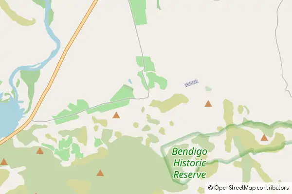 Mapa Bendigo