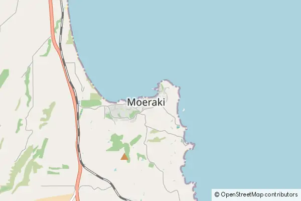 Mapa Moeraki