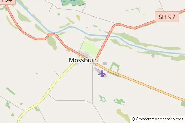 Mapa Mossburn