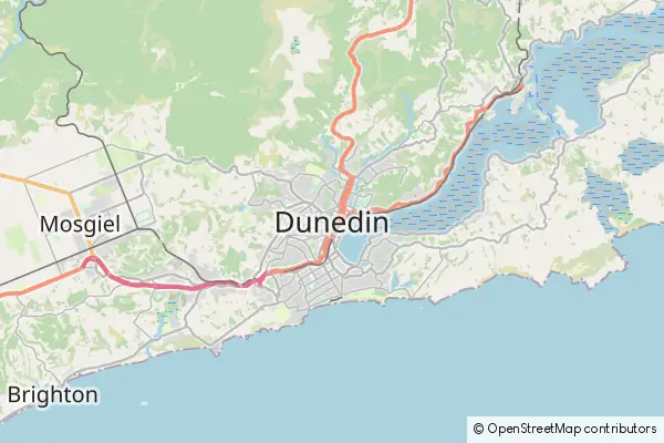 Mapa Dunedin