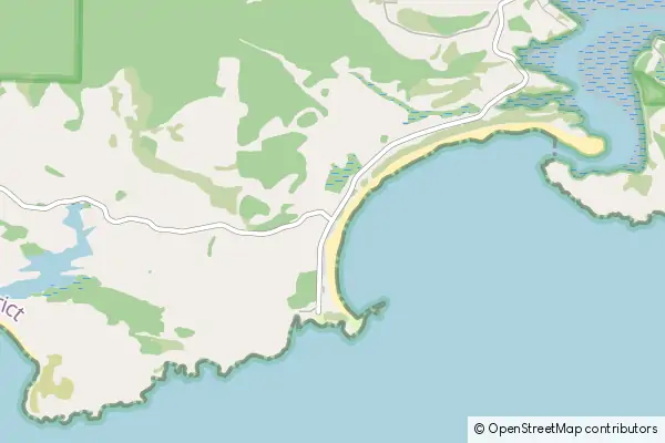 Mapa Curio Bay