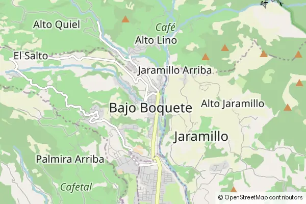 Mapa Boquete