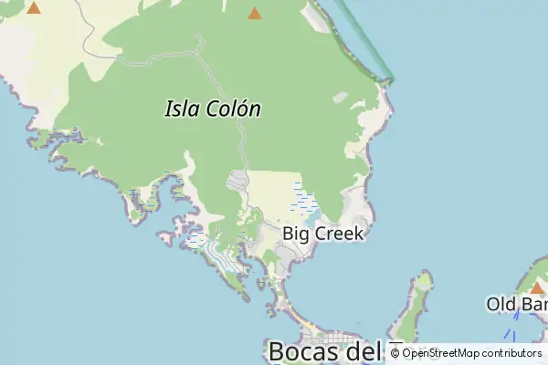 Mapa Bocas Town