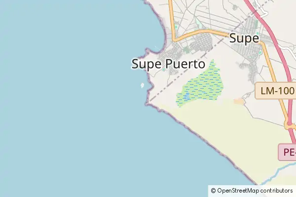 Mapa Puerto Supe