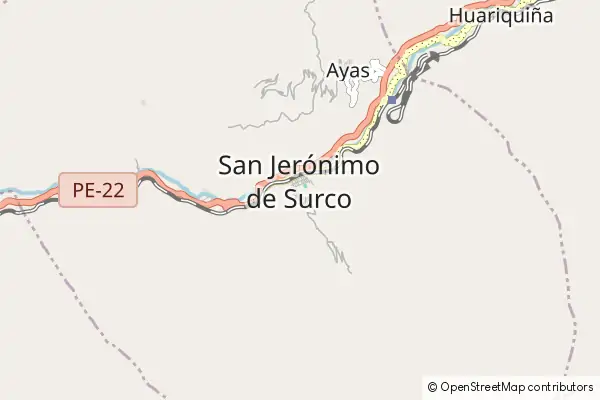 Mapa San Jeronimo de Surco